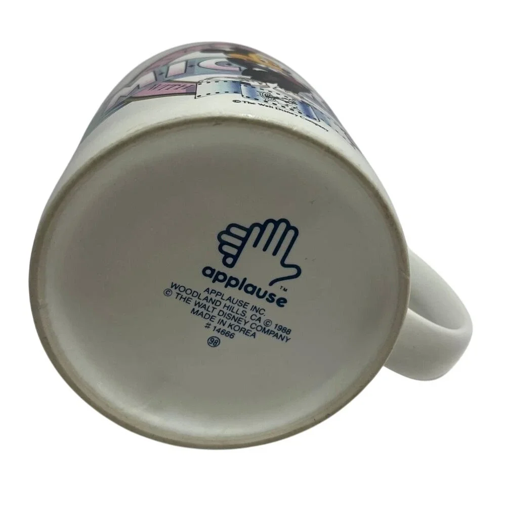 VTG Disney Sixty Years With You Mickie Mouse‎ Movie Reel Coffee Cup Mug 1988